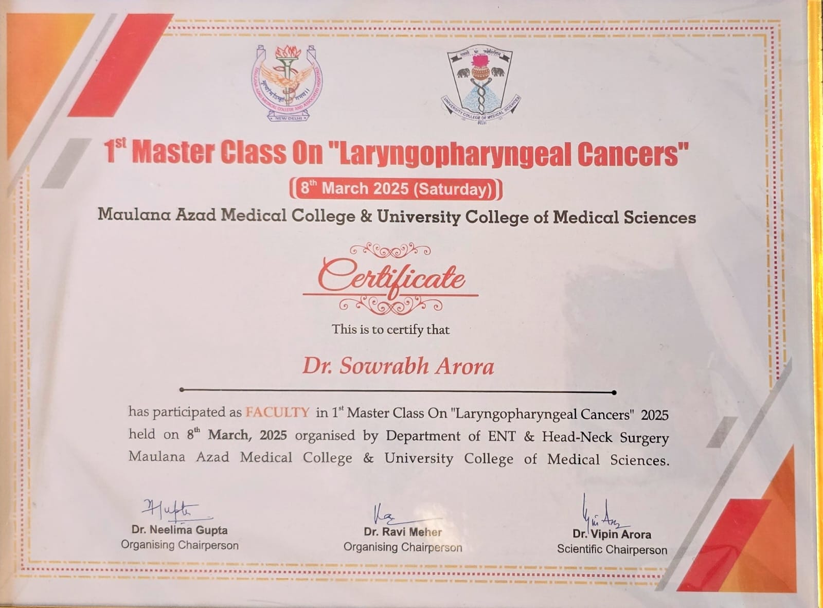 dr. sowrabh arora